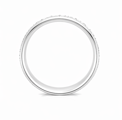 Textured Line Pattern 925 Sterling Silver Ring