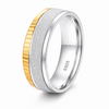 Premium Dual Tone Matte Finish Ring 925 Sterling Silver