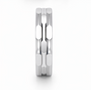 Hex Link 925 Sterling Silver Ring