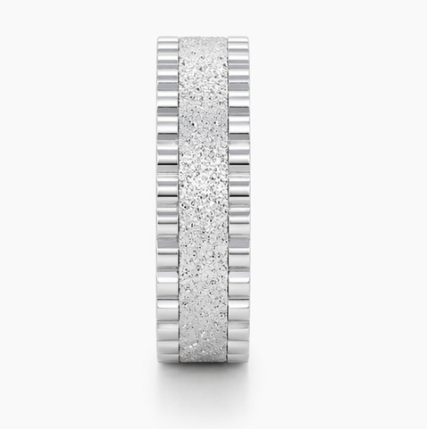 Diamond Dust Texture 925 Sterling Silver Ring