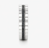 Dual Tone Gear Pattern 925 Sterling Silver Ring