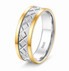 Premium Dual Tone Criss-Cross Designer Ring 925 Sterling Silver