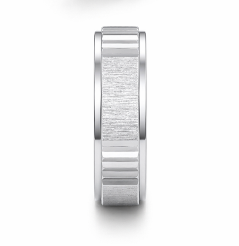 Dual Texture Groove 925 Sterling Silver Ring