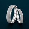 Luxury S925 Sterling Silver Micro-Textured Couple Bands