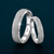 Luxury S925 Sterling Silver Micro-Textured Couple Bands