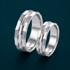 Stylish S925 Sterling Silver Chain Design Couple Bands