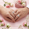 Stylish S925 Sterling Silver Chain Design Couple Bands