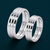 Classic S925 Sterling Silver Triple Groove Couple Bands