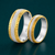 S925 Sterling Silver Matte Finish Couple Bands