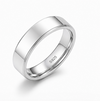Classic S925 Sterling Silver Plain Couple Bands