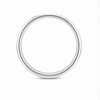 Classic S925 Sterling Silver Plain Couple Bands