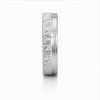 Premium S925 Sterling Silver Textured Line Couple Band