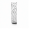 Designer S925 Sterling Silver Faceted Textured Couple Bands
