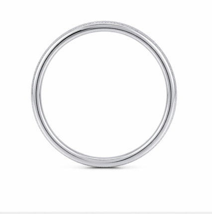 Luxury S925 Sterling Silver Micro-Textured Couple Bands