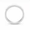 Luxury S925 Sterling Silver Dual-Line Faceted Couple Bands