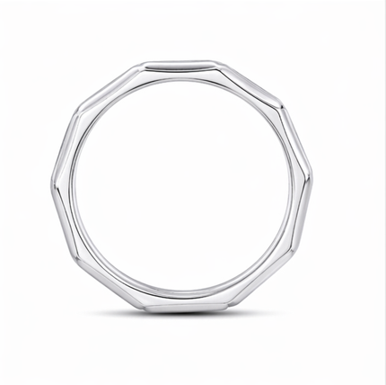 Stylish S925 Sterling Silver Chain Design Couple Bands