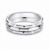 Stylish S925 Sterling Silver Chain Design Couple Bands