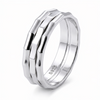 Stylish S925 Sterling Silver Chain Design Couple Bands