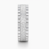 S925 Sterling Silver Textured Sparkle Couple Bands