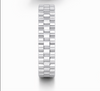 S925 Sterling Silver Chain Texture Couple Bands