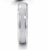S925 Sterling Silver Sparkle Texture Couple Bands with Line Detailing
