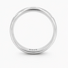 S925 Sterling Silver Geometric Triangle Texture Couple Bands