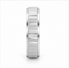 S925 Sterling Silver Dual Texture Line Couple Bands