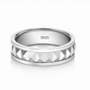 Premium S925 Sterling Silver Studded Texture Couple Bands