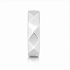 S925 Sterling Silver Faceted Couple Bands |
