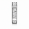 Elegant S925 Sterling Silver Sparkle Textured Couple Bands