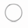 Classic S925 Sterling Silver Couple Bands with Subtle Cream Inlay