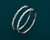 Contemporary Blue Accent Diamond Bar Bangles – 925 Sterling Silver Designer Bangles Set