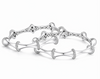Rivadhy S925 Sterling Silver Bamboo-Style Bangles – Designer Stone-Studded Geometric Bangle Set