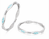 Elegant 925 Sterling Silver Designer Bangles for Women