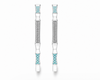 Rivadhy S925 Sterling Silver Art-Deco Bangles – Blue Mosaic & Stone-Studded Geometric Bangle Set