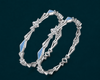 Luxury Blue Enamel Diamond-Studded Bangles – 925 Sterling Silver Designer Bangles