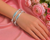 Elegant Turquoise Cutwork Designer Bangles – 925 Sterling Silver Premium Bangles
