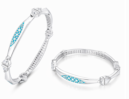 Elegant Turquoise Cutwork Designer Bangles – 925 Sterling Silver Premium Bangles