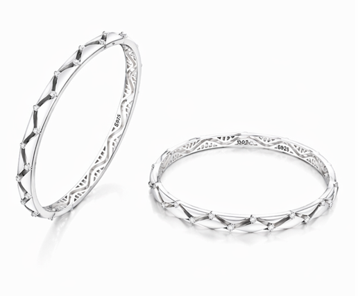 Classic Diamond-Cut Designer Bangles – 925 Sterling Silver Premium bangles