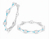 Premium Turquoise Designer Bangles – 925 Sterling Silver Diamond-Studded bangles