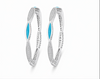 Premium Turquoise Accent Diamond-Studded Bangles