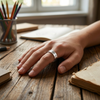 Layered Groove Design 925 Sterling Silver Ring