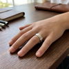 Linear Pattern 925 Sterling Silver Ring