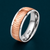 Rose Gold Ribbed Texture Ring 925 Sterling Silver
