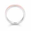 Minimalist Two-Tone Textured Ring