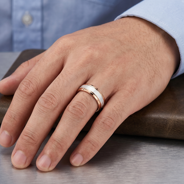 Classic Two-Tone Minimal Ring