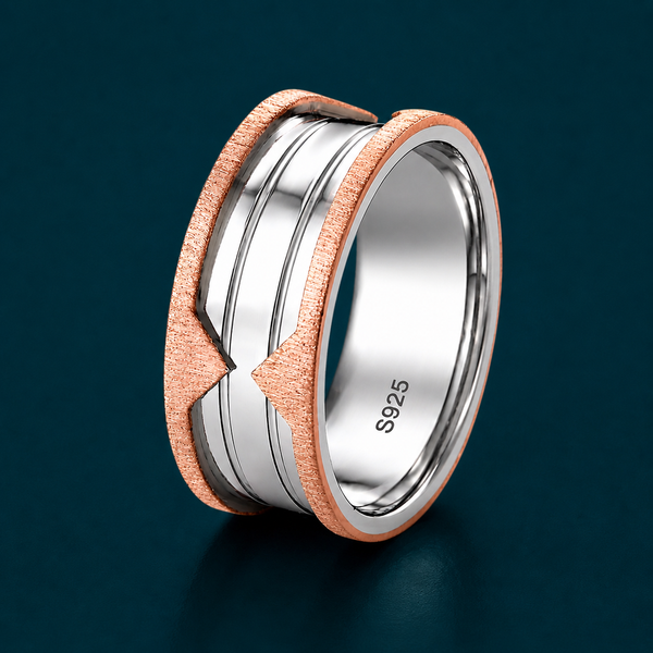 Bold Dual-Tone Designer Ring