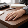 Dual Tone Gold Texture 925 Sterling Silver Ring