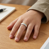 Premium Dual Tone Matte Finish Ring 925 Sterling Silver