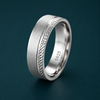 Textured Matte Finish Band Ring in 925 Sterling Silver